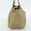 LOEWE Nappa Hand Bag Leather Gold Tone Auth BA12256-3