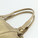 LOEWE Nappa Hand Bag Leather Gold Tone Auth BA12256-8
