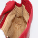 Jimmy Choo Shoulder Bag Leather Red Gold Auth BA12257A-18