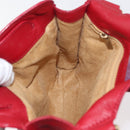 Jimmy Choo Shoulder Bag Leather Red Gold Auth BA12257A-19