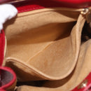 Jimmy Choo Shoulder Bag Leather Red Gold Auth BA12257A-22