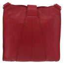 Jimmy Choo Shoulder Bag Leather Red Gold Auth BA12257A-2