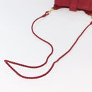 Jimmy Choo Shoulder Bag Leather Red Gold Auth BA12257A-7