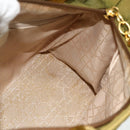 Christian Dior Canage Lady Dior Hand Bag Nylon Green Gold Auth BA12259-19