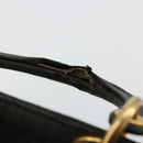 Christian Dior Canage Lady Dior Hand Bag Nylon Black Gold Auth BA12261-8