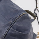 Chloe Etel Hand Bag Leather 2way Navy Gold Auth BA12262-13