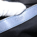 Chloe Etel Hand Bag Leather 2way Navy Gold Auth BA12262-18