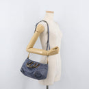 Chloe Etel Hand Bag Leather 2way Navy Gold Auth BA12262-24