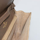 GUCCI GG Supreme Web Sherry Line Shoulder Bag PVC Beige Gold Auth BA12265-18