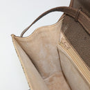 GUCCI GG Supreme Web Sherry Line Shoulder Bag PVC Beige Gold Auth BA12265-19