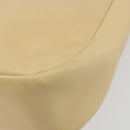 Salvatore Ferragamo Gancini Shoulder Bag Leather Ivory Silver Auth BA12266-15