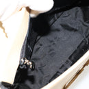 Salvatore Ferragamo Gancini Shoulder Bag Leather Ivory Silver Auth BA12266-11