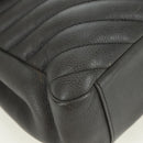 SAINT LAURENT Chain Shoulder Bag Leather Gray Silver Auth BA12267SAV-15