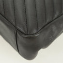 SAINT LAURENT Chain Shoulder Bag Leather Gray Silver Auth BA12267SAV-18
