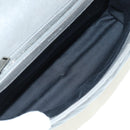 SAINT LAURENT Chain Shoulder Bag Leather Gray Silver Auth BA12267SAV-22