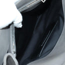 SAINT LAURENT Chain Shoulder Bag Leather Gray Silver Auth BA12267SAV-28