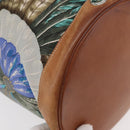 HERMES Sowa Cool 22 Shoulder Bag Silk Blue Silver Auth BA12268-8