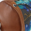 HERMES Sowa Cool 22 Shoulder Bag Silk Blue Silver Auth BA12268-15
