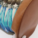 HERMES Sowa Cool 22 Shoulder Bag Silk Blue Silver Auth BA12268-16