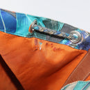 HERMES Sowa Cool 22 Shoulder Bag Silk Blue Silver Auth BA12268-10