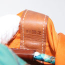 HERMES Sowa Cool 22 Shoulder Bag Silk Blue Silver Auth BA12268-12