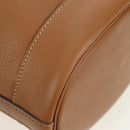 HERMES Market TPM Shoulder Bag Leather Brown Gold Auth BA12269SAM-16