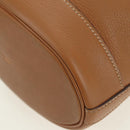 HERMES Market TPM Shoulder Bag Leather Brown Gold Auth BA12269SAM-17