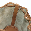 HERMES Market TPM Shoulder Bag Leather Brown Gold Auth BA12269SAM-20