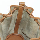 HERMES Market TPM Shoulder Bag Leather Brown Gold Auth BA12269SAM-21