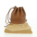 HERMES Market TPM Shoulder Bag Leather Brown Gold Auth BA12269SAM-12