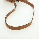 HERMES Market TPM Shoulder Bag Leather Brown Gold Auth BA12269SAM-8