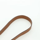 HERMES Market TPM Shoulder Bag Leather Brown Gold Auth BA12269SAM-14
