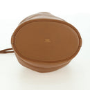 HERMES Market TPM Shoulder Bag Leather Brown Gold Auth BA12269SAM-5
