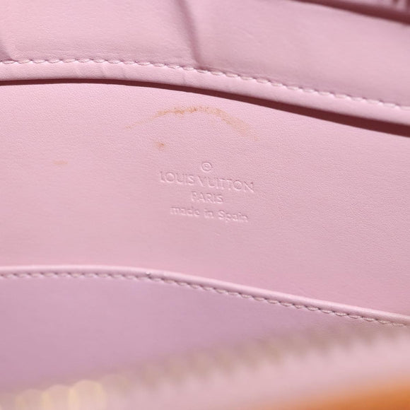 LOUIS VUITTON Monogram Vernis Columbus Bag Marshmallow Pink M91032 Auth BA1227