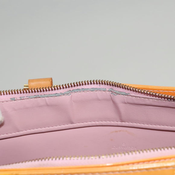 LOUIS VUITTON Monogram Vernis Columbus Bag Marshmallow Pink M91032 Auth BA1227