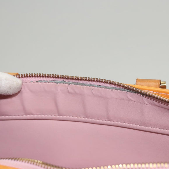 LOUIS VUITTON Monogram Vernis Columbus Bag Marshmallow Pink M91032 Auth BA1227