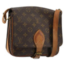 LOUIS VUITTON Monogram Cartouchiere MM Shoulder Bag M51253 LV Auth BA12277-1