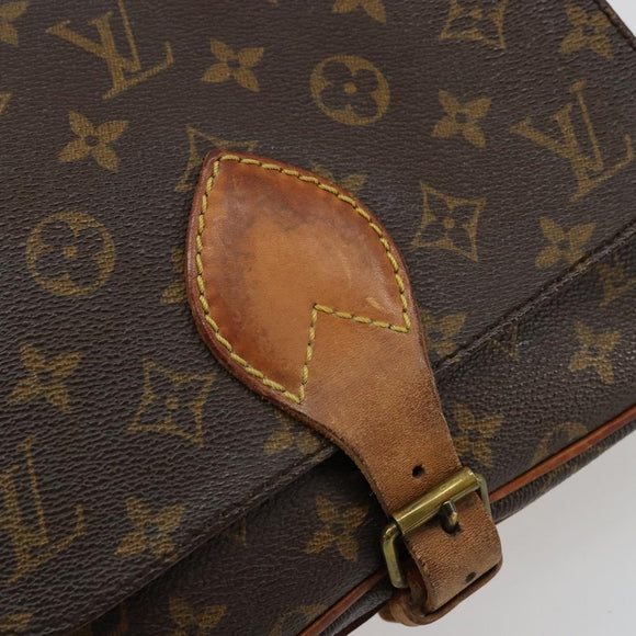 LOUIS VUITTON Monogram Cartouchiere MM Shoulder Bag M51253 LV Auth BA12277