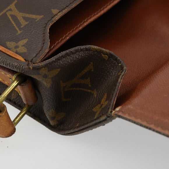 LOUIS VUITTON Monogram Cartouchiere MM Shoulder Bag M51253 LV Auth BA12277