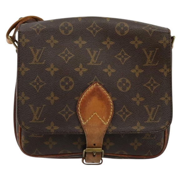 LOUIS VUITTON Monogram Cartouchiere MM Shoulder Bag M51253 LV Auth BA12277