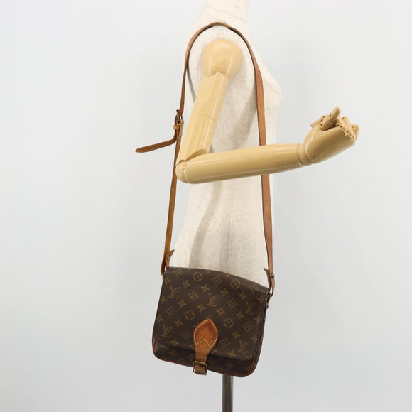 LOUIS VUITTON Monogram Cartouchiere MM Shoulder Bag M51253 LV Auth BA12277