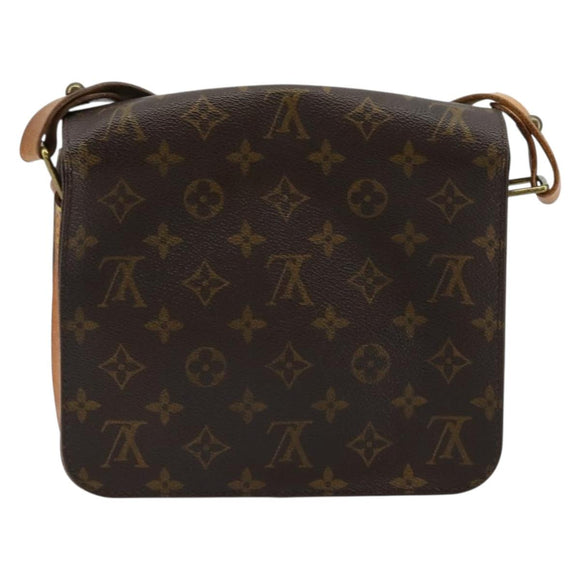 LOUIS VUITTON Monogram Cartouchiere MM Shoulder Bag M51253 LV Auth BA12277