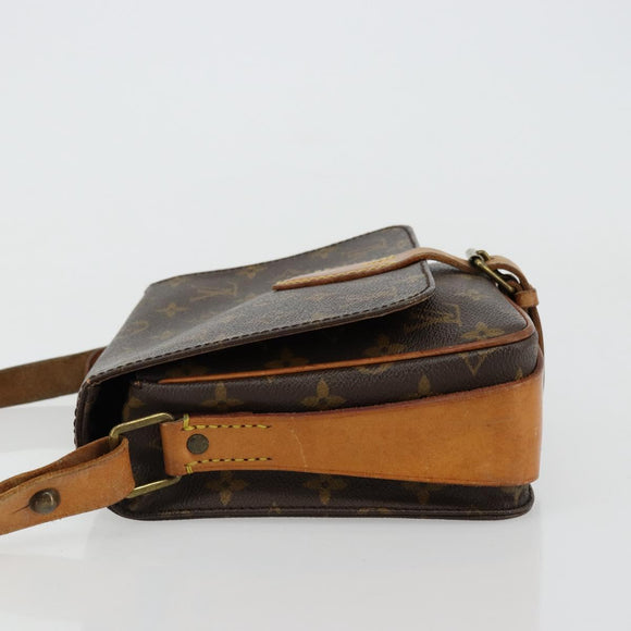 LOUIS VUITTON Monogram Cartouchiere MM Shoulder Bag M51253 LV Auth BA12277
