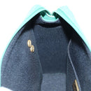Christian Dior Ketten-Schultertasche Wildleder Grün Gold Auth BA12278V-19