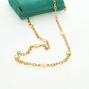 Christian Dior Ketten-Schultertasche Wildleder Grün Gold Auth BA12278V-7