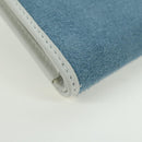 LOEWE Wallet Suede Light Blue Silver Auth BA12283V-15