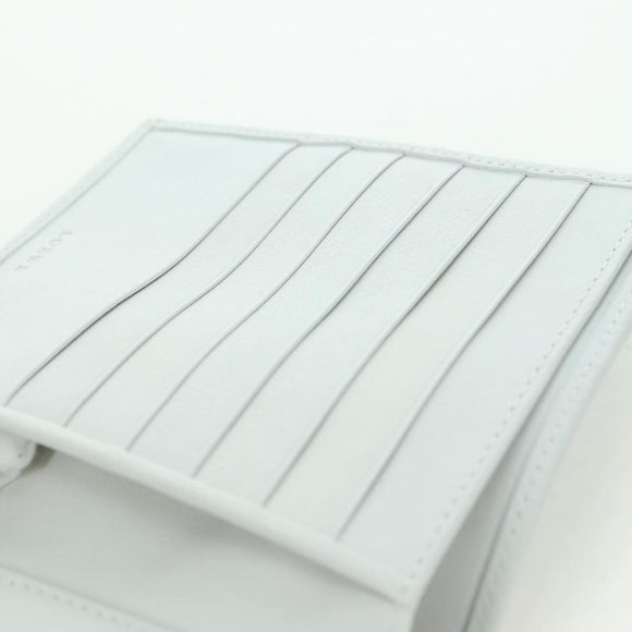 LOEWE Wallet Suede Light Blue Silver Auth BA12283V