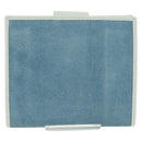 LOEWE Wallet Suede Light Blue Silver Auth BA12283V-2