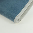 LOEWE Wallet Suede Light Blue Silver Auth BA12283V-14