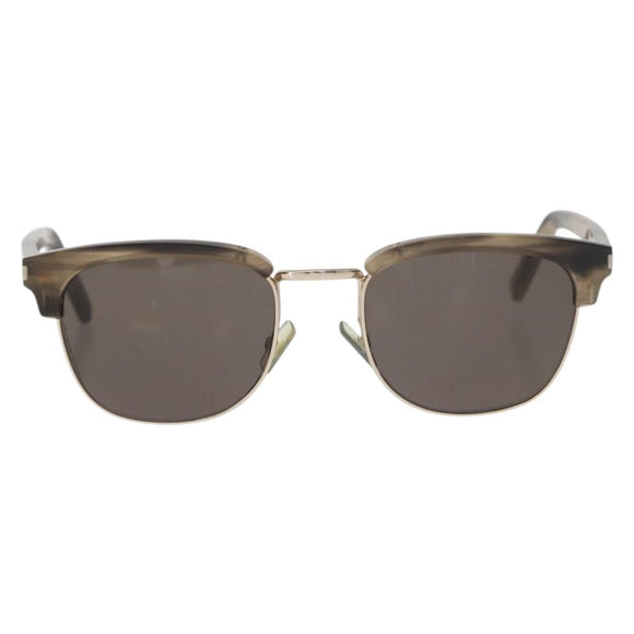SAINT LAURENT Sunglasses plastic Beige SL5 Auth BA12284